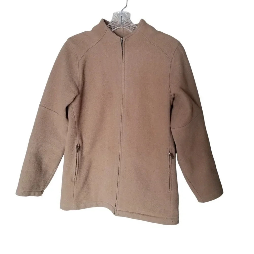 𝅺Patagonia Wool Full Zip Jacket Neutral  Tan XS